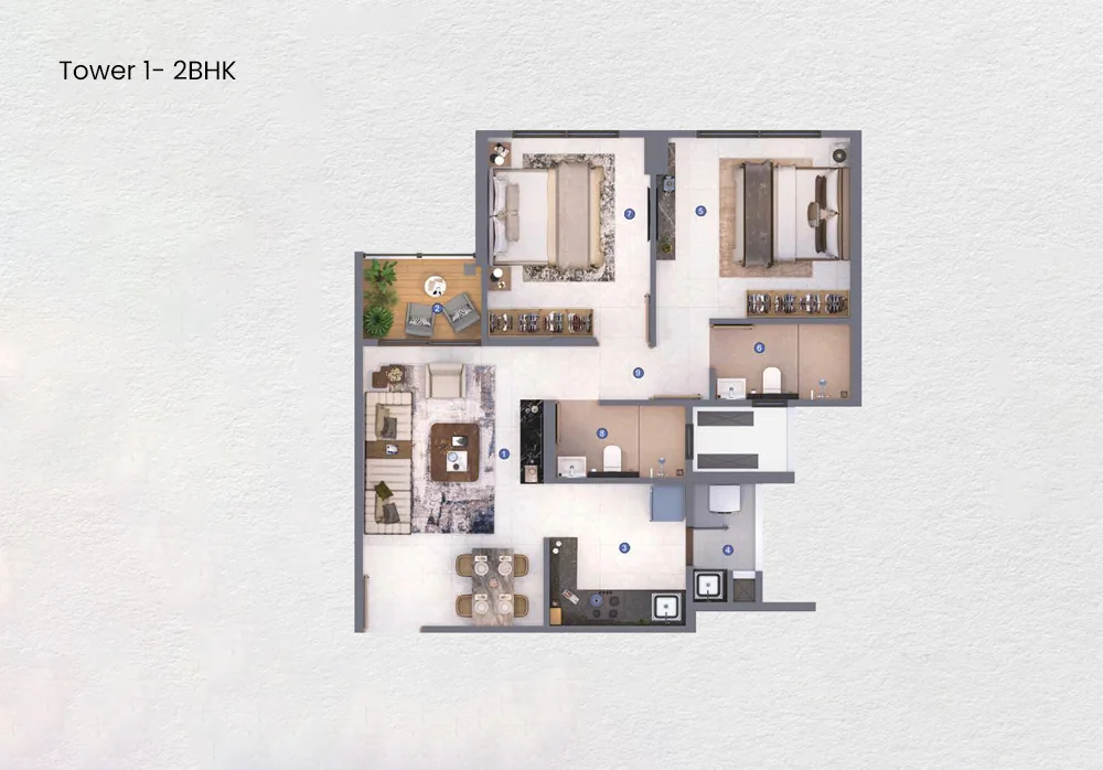 3 BHK Floor Plan